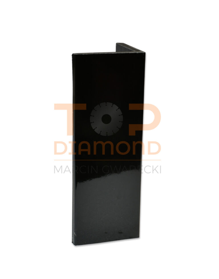 NAROŻNIK Z ŻYWICY PROSTY CZARNY