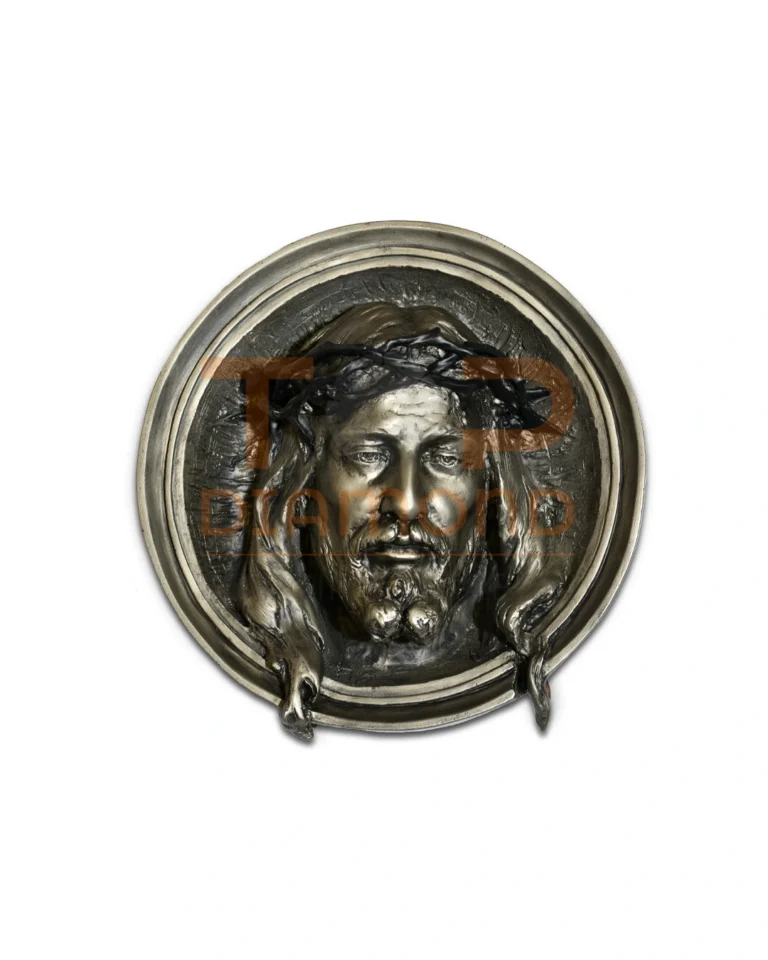 WIZERUNEK CHRYSTUSA GŁOWA - BRĄZ