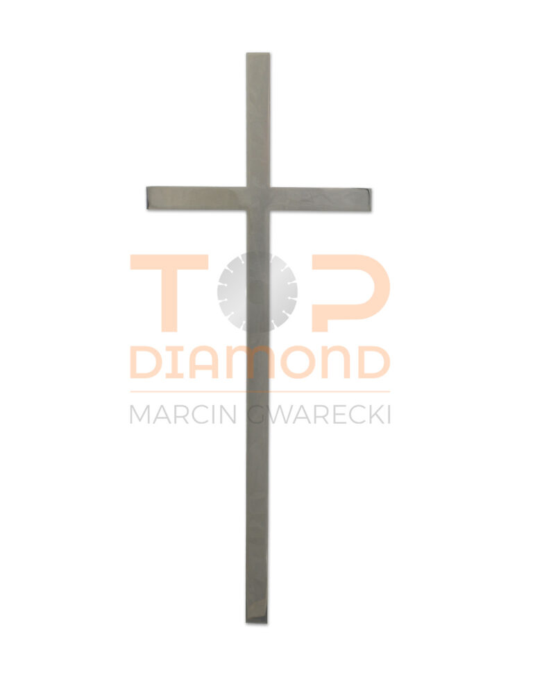 KRZYŻ ZE STALI NIERDZEWNEJ BLACHA - 39 cm BEZ WIZERUNKU
