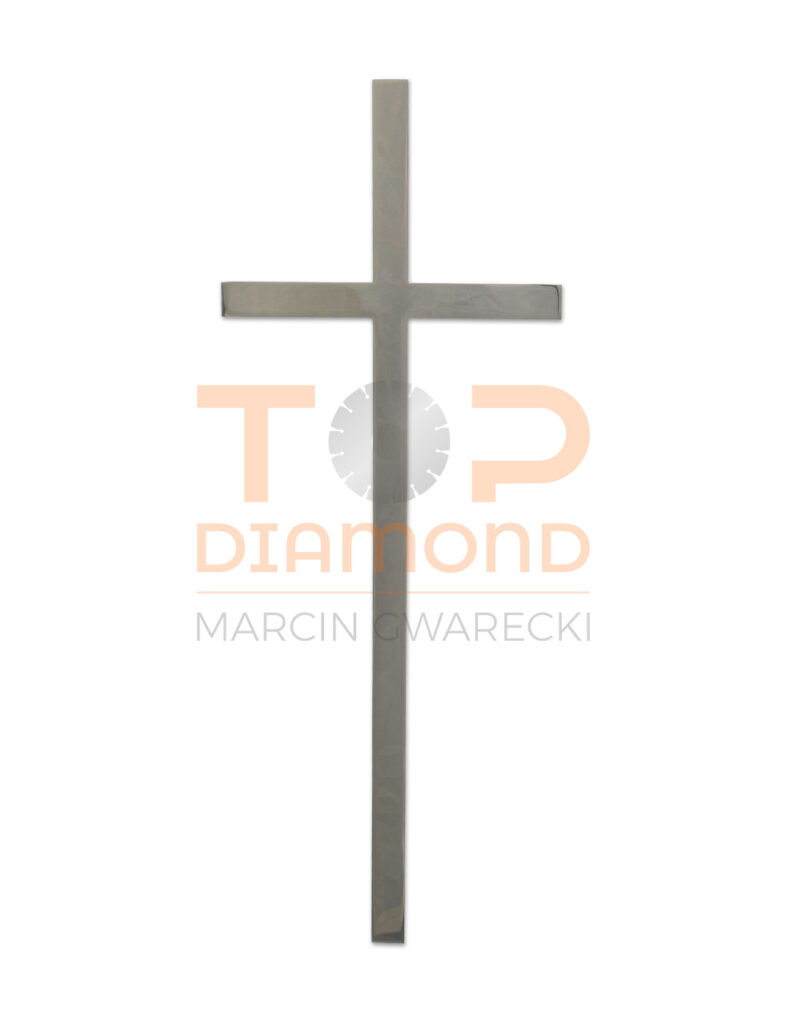 KRZYŻ ZE STALI NIERDZEWNEJ BLACHA - 39 cm BEZ WIZERUNKU