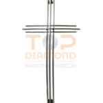 KRZYŻ WISZĄCY ZE STALI NIERDZEWNEJ SZABLA