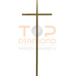 KRZYŻ MOSIĘŻNY KWADRAT 1cm