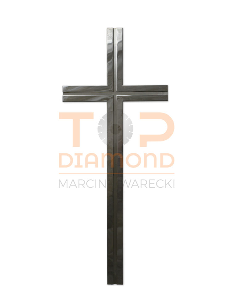 KRZYŻ ZE STALI NIERDZEWNEJ KWADRAT Z ROWKIEM