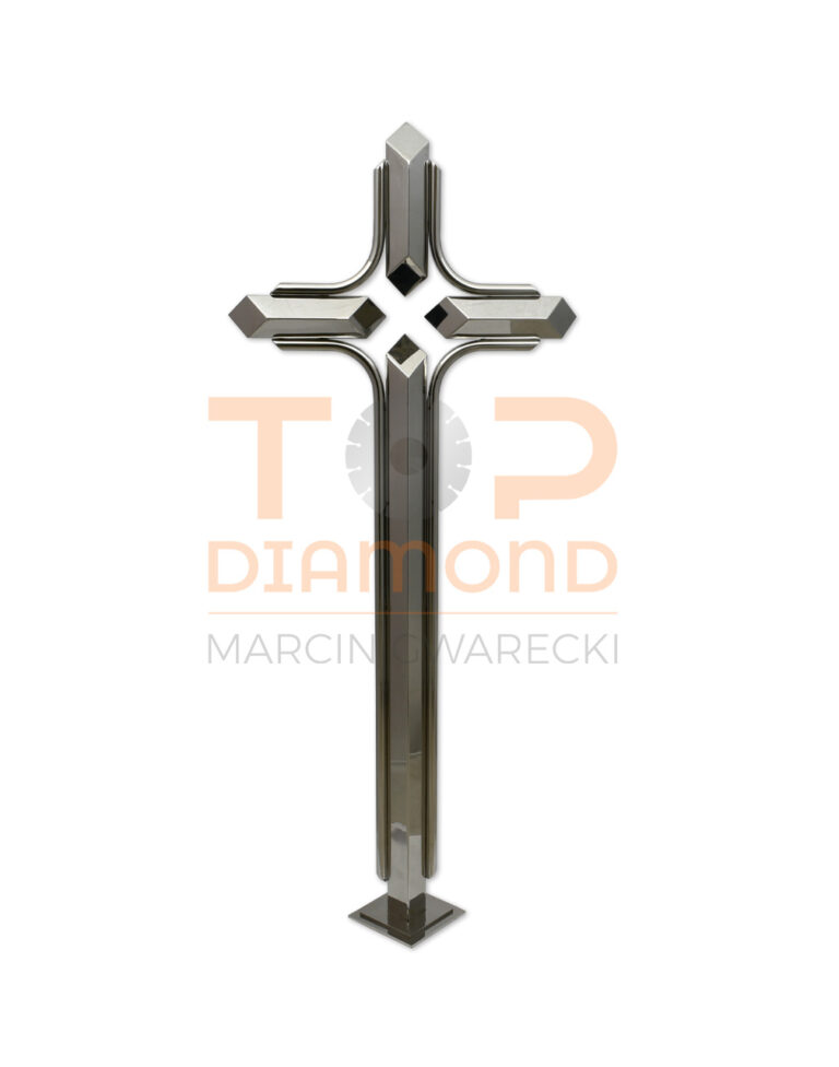 KRZYŻ STOJĄCY ZE STALI NIERDZEWNEJ KWADRAT