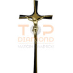 KRZYŻ Z WIZERUNKIEM MOSIĘŻNY ŚMIGŁO CZARNO-ZŁOTY