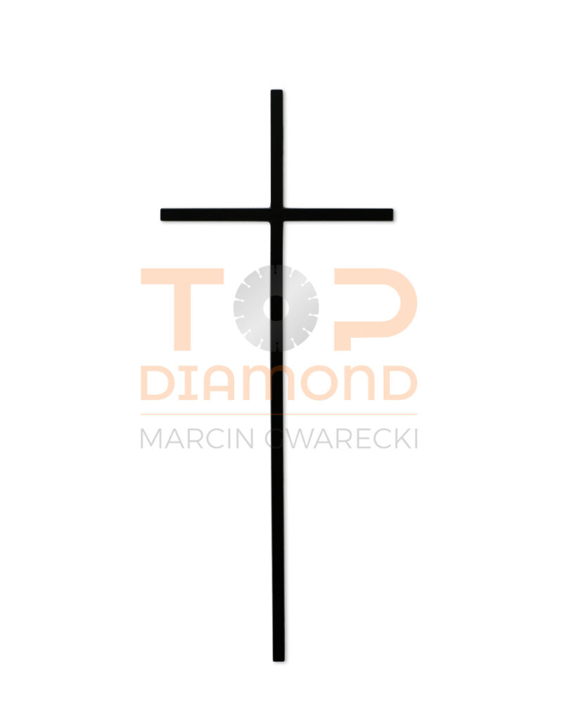 KRZYŻ PROSTY 1x1CM CZARNY