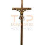 KRZYŻ Z WIZERUNKIEM MOSIĘŻNY 50cm WŁOCH PŁASKI 2×1