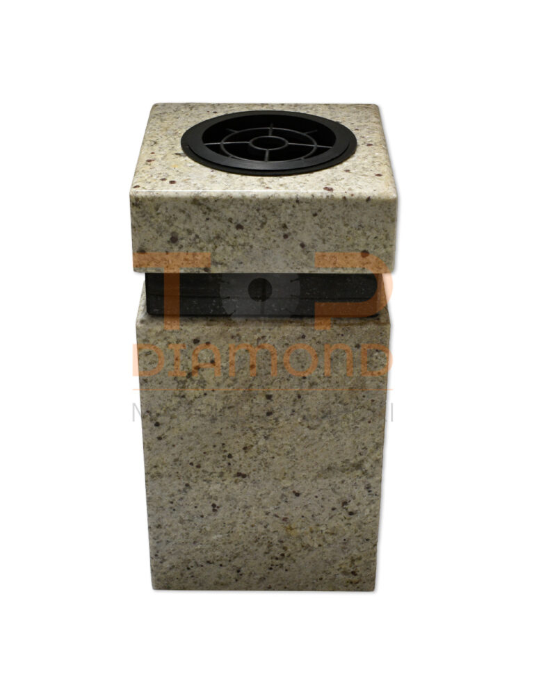 WAZON GRANITOWY KWADRATOWY ASTORIA GOLD ZE WSTAWKĄ SZWED