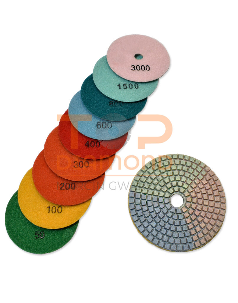 TARCZA DO POLEROWANIA 100mm 3-KOLOROWA