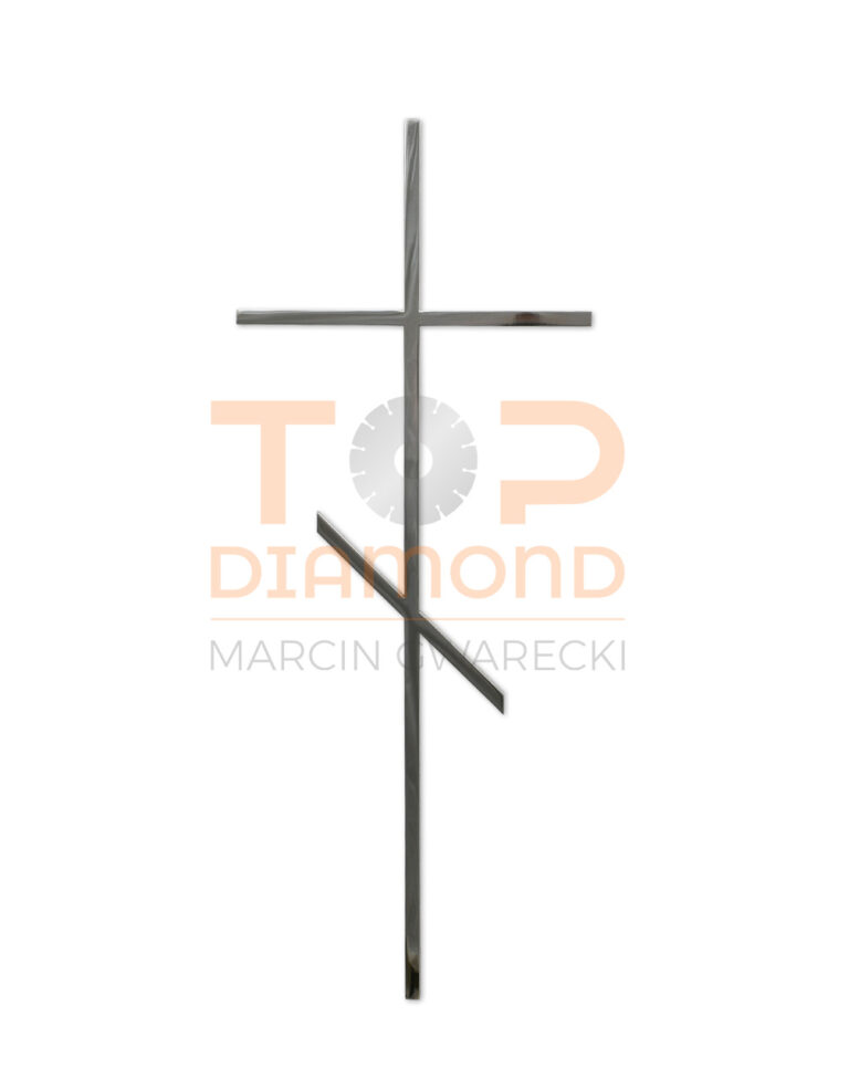 KRZYŻ PRAWOSŁAWNY ZE STALI NIERDZEWNEJ 1x1cm KWADRAT 60cm