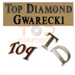 LITERA ROMANO NIERDZEWNA NAKLEJANA NA TAŚMIE SATYNOWANA