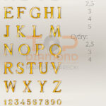 LITERA ROMANO CAGGIATI ORO (ZŁOTA)