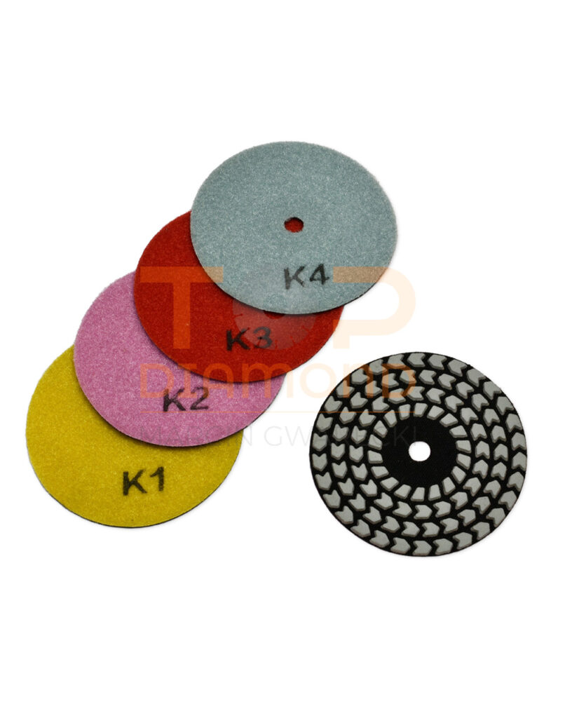 TARCZA POLERSKA 100mm NA SUCHO 4-STEP