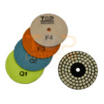 TARCZA POLERSKA JY 100mm NA SUCHO 4STEP