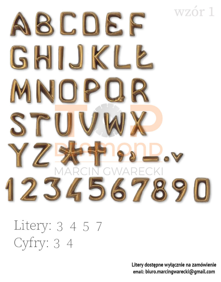 LITERA MOSIĘŻNA WZÓR (I)