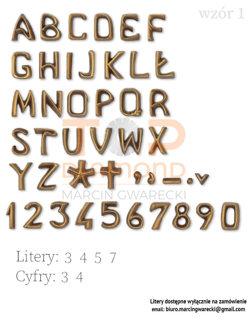 LITERA MOSIĘŻNA WZÓR (I)